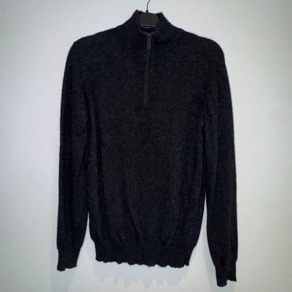 SAKS FIFTH AVENUE cashmere zip up - Picture 1 of 4